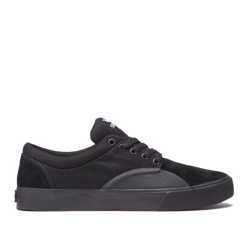 Buty Supra CHINO - Buty Skate Damskie - Czarne / Ciemny Szare (QTIG-61580)